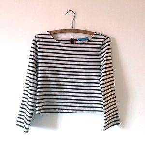 Alice + Olivia Stripe Crop Top
